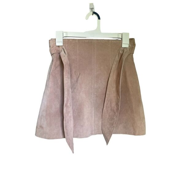 NWT BlankNyc Leather Suede Candy Blush Pink Mini Skirt Size 25 - Picture 6 of 16